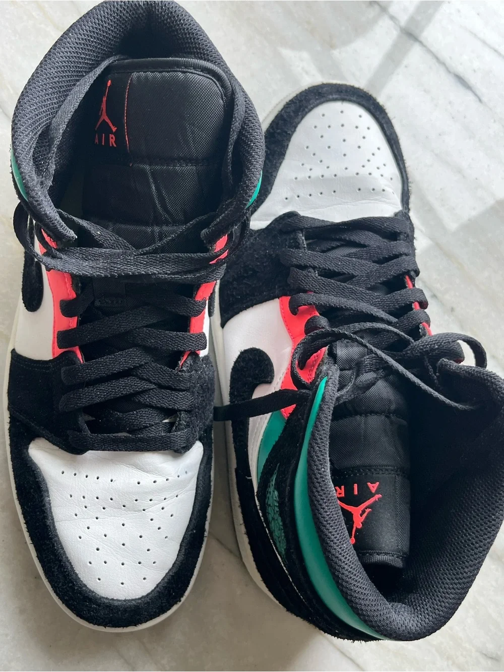 Jordan 1 Mid SE South Beach Basketball Shoes 852542-116 Men's Sz 10